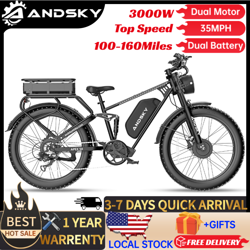 Power Tools World - Bici Elettrica ANDSKY Apex50 AWD 3000W