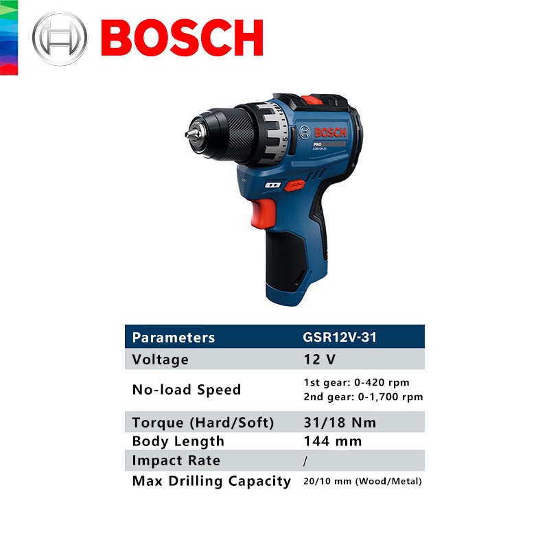 BOSCH GSR 12V-31 Professional  - Power Tools Professional recensione e prezzo